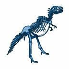 Animals Stock Temporary Tattoo - Dino Skeleton (2"X2")