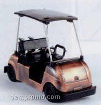 Bronze Metal Pencil Sharpener - Golf Cart