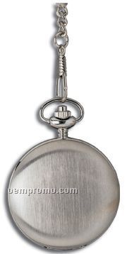 Pedre Tradition Brushed Silver Pocket Watch