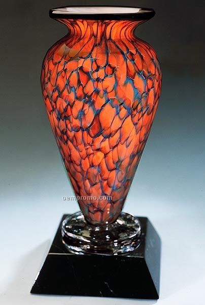 Topaz Monarch Athena Vase W/ Marble Base (3.25"X7")