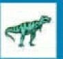 Animals Stock Temporary Tattoo - T-rex Dinosaur (2"X2")
