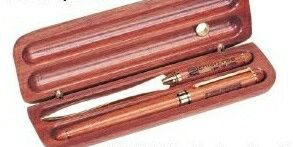 Rosewood Double Tray Pen Case