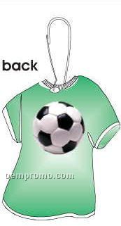 Soccer Ball T-shirt Zipper Pull