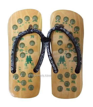 Wooden Massage Slippers