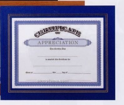 Leatherette Photo/ Certificate Frame (Holds 8 1/2