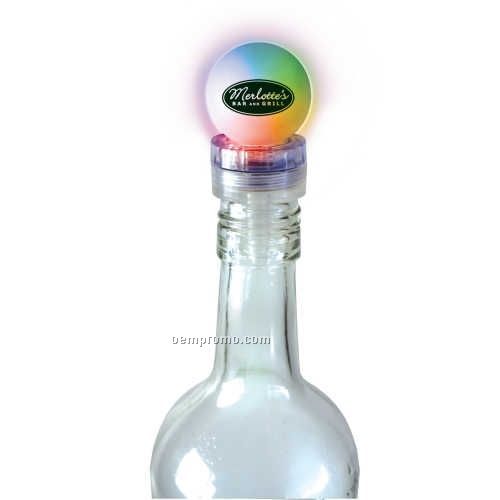 Light Up Circle Bottle Top - Multi-colored