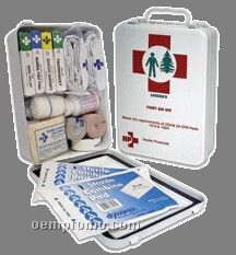 Vertical Metal Logger's First Aid Kit - Imprinted