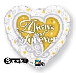 18" Always & Forever Heart Balloon