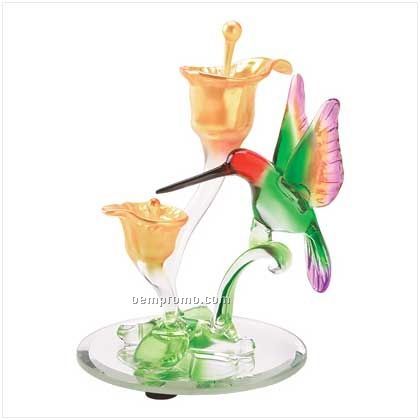 Art Glass Hummingbird Figurine