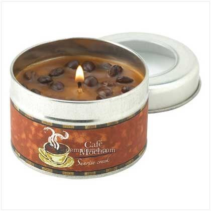 Cafe Mocha Scent Tin Candle