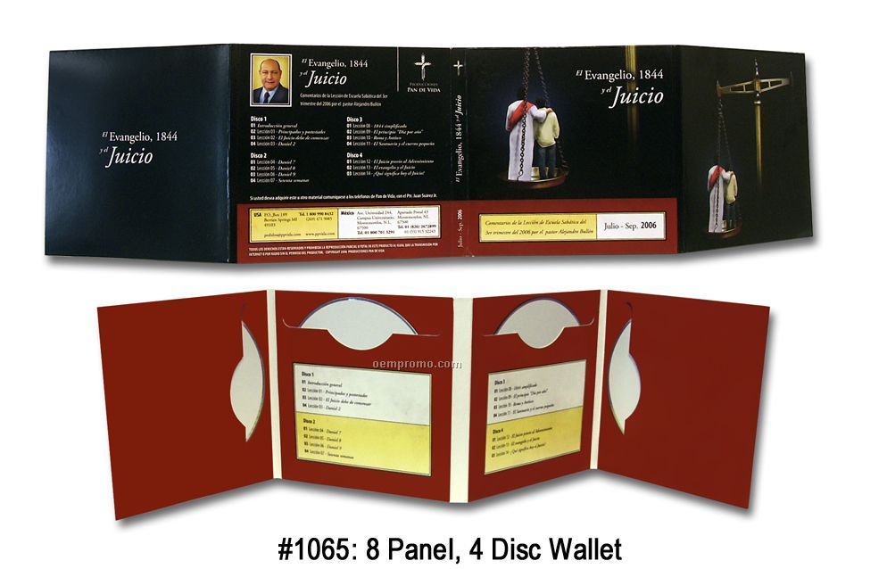 Cd-dvd 8-panel 4-disc Wallet