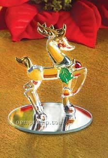Spun-glass Reindeer Figurine