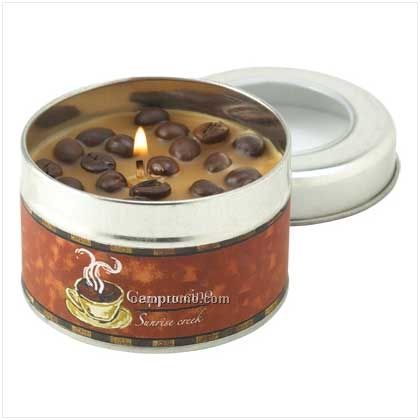 Cappuccino Scent Tin Candle