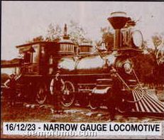 11"X14" Early American Tin Type Print - Narrow Gauge Locomotive