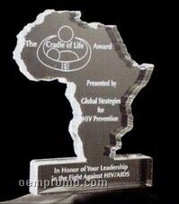 Africa Acrylic Paperweight (Up To 12 Square Inch)