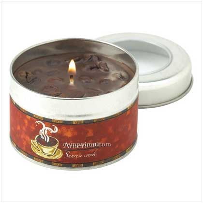 American Coffee Scent Tin Candle