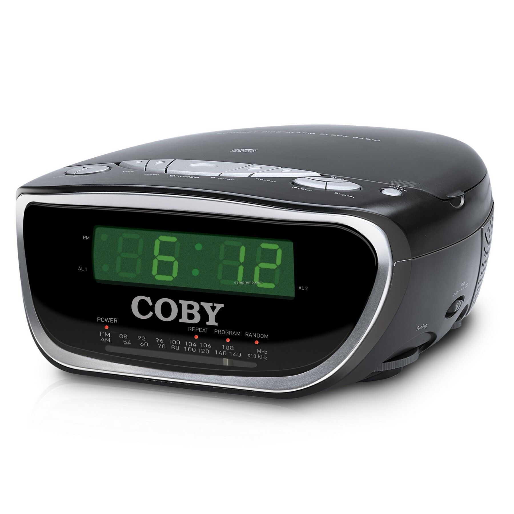 Digital AM/FM Dual Alarm Clock Radio/CD Player