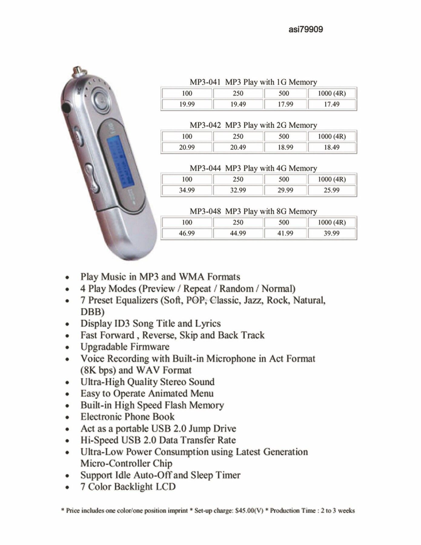 Mp3 Player With 2 Gb Memory