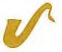 Mylar Confetti Shapes Saxophone (5")