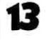Number 13 Confetti 5"