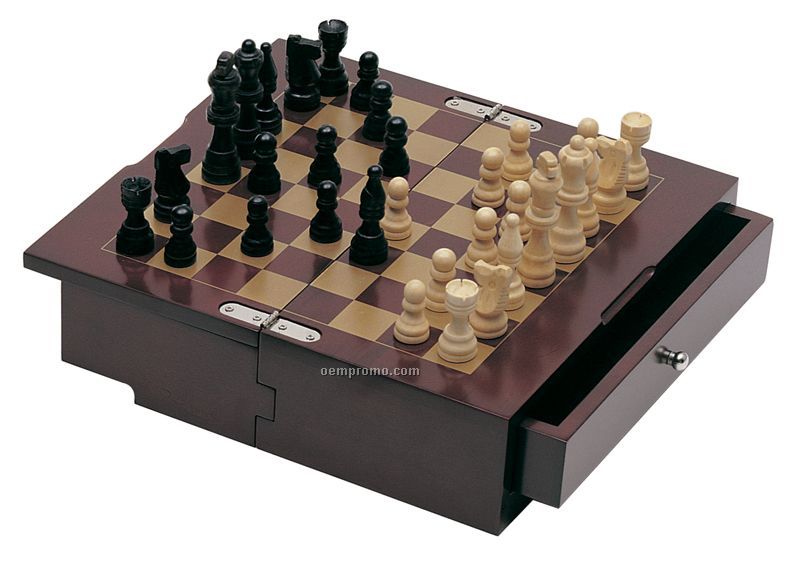 Elegance And Fun-chess And Checker Game Set
