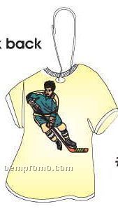 Hockey Player T-shirt Zipper Pull