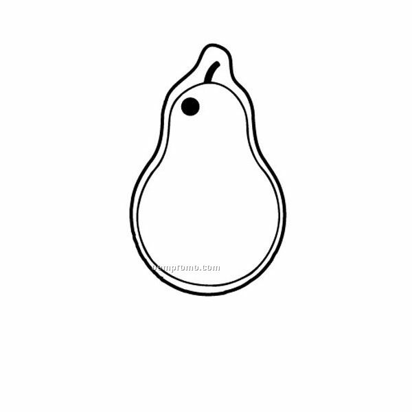 Stock Shape Collection Pear Key Tag