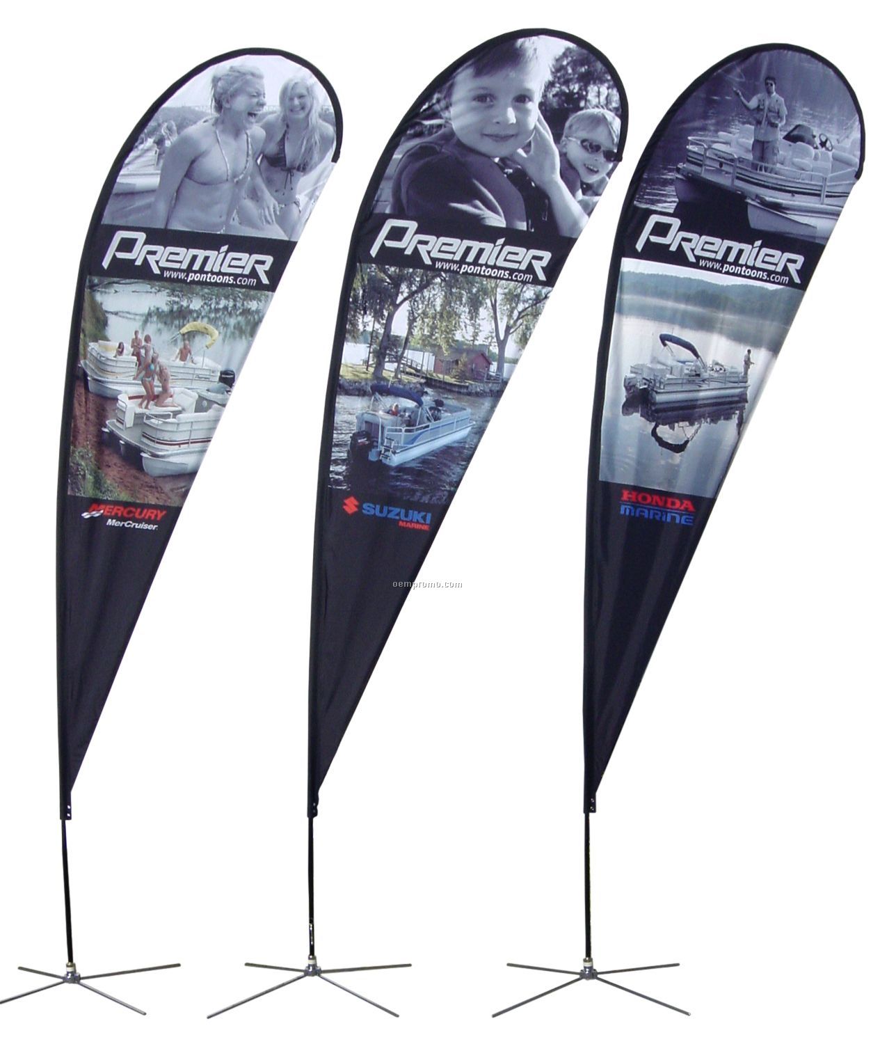 14' Double Sided Teardrop Banner System (Full Color)