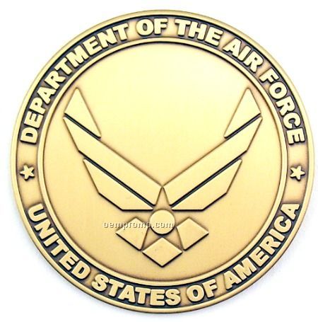 2-1/2" Military Seal/ Coin (New Dept Of The Air Force-eagle) Brass