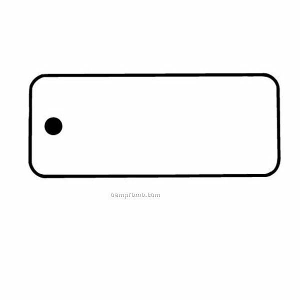 Stock Shape Collection Rectangle 12 Key Tag