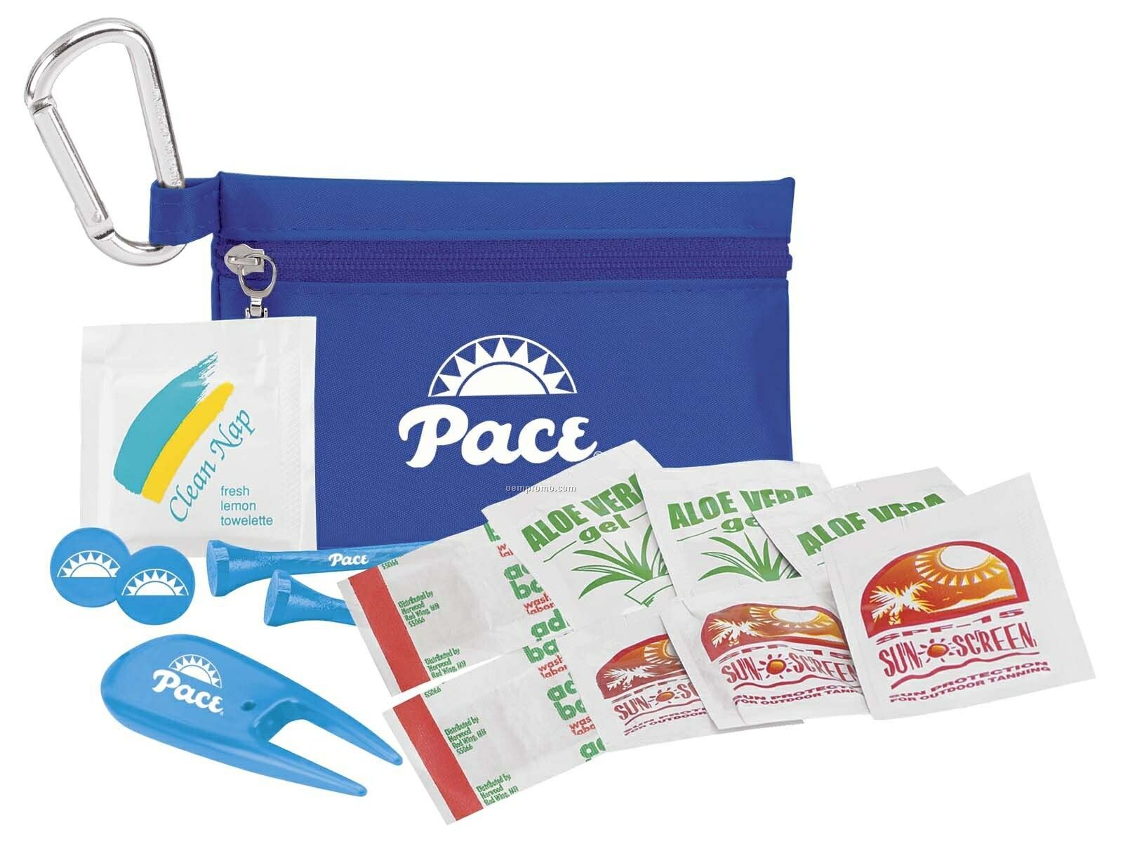 Tee Off Golfer's Sun Protection Kit With 2 3/4" Tees