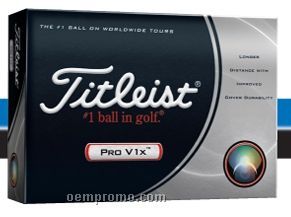 Titleist Pro V1x Golf Ball With Low Spin & Increased Velocity - 12 Pack