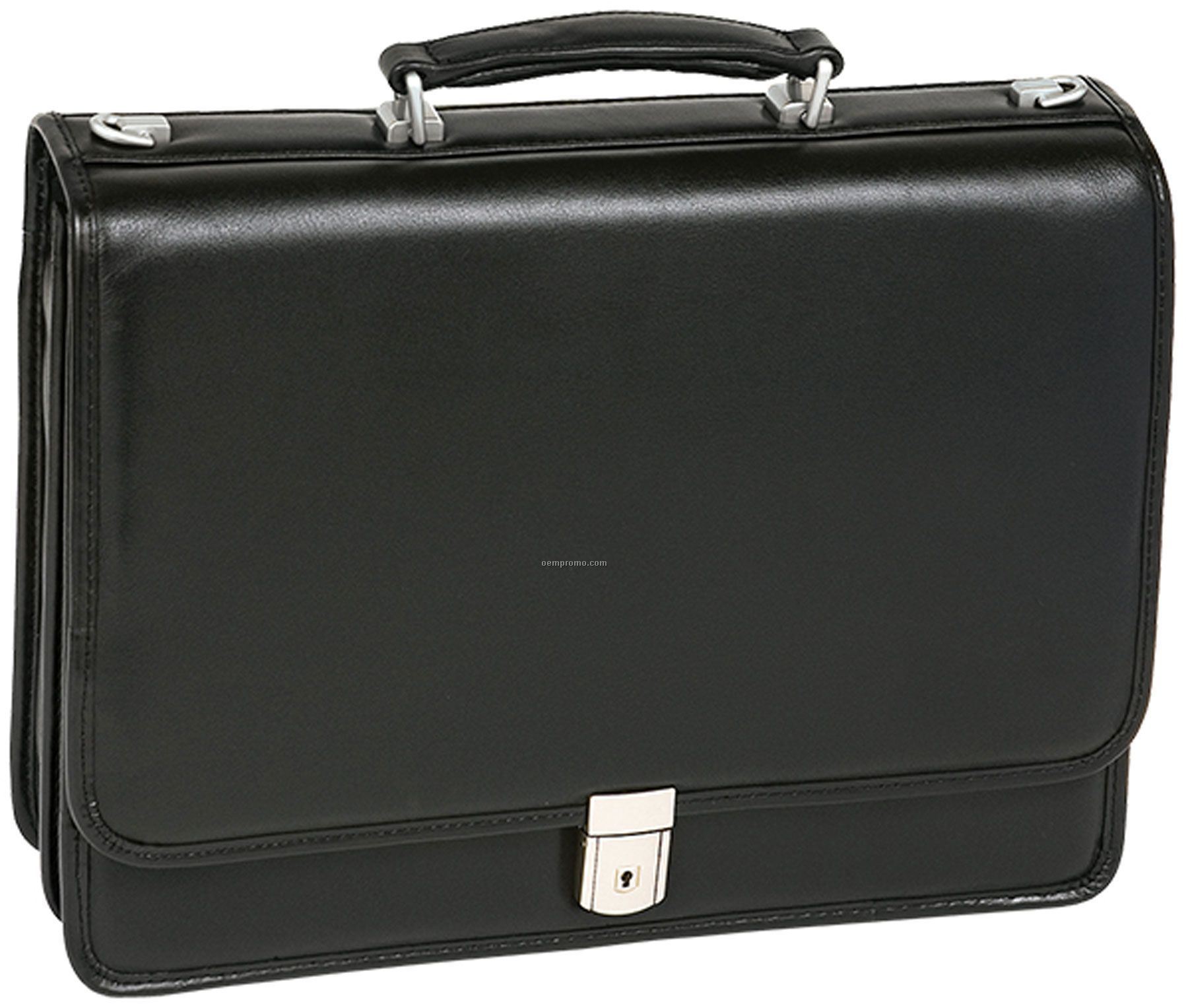 Bucktown Leather Double Compartment Briefcase