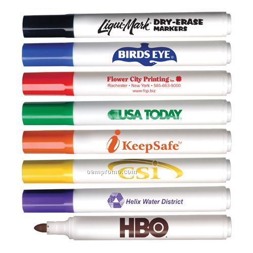 Bullet Tip Low Odor Broadline Dry Erase Marker