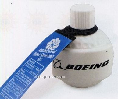 1 Oz. Antibacterial Gel Hand Sanitizer In Golf Ball Bottle (Non Alcohol)