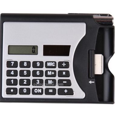 Card Holder & Calculator W/Pen (Screen)