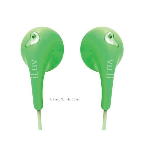 Iluv - Headphones / Earphones Bubble Gum II Earphones-green