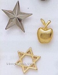 2 Dimensional Stock Design Lapel Pin / Charm (Up To 5/16")