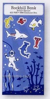 Adventure Sticker Sheet W/ Ocean Bottom Sea Life