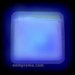 Blue Square Glow Badge