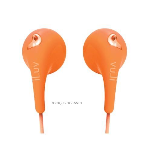 Iluv - Headphones / Earphones Bubble Gum II Earphones-orange