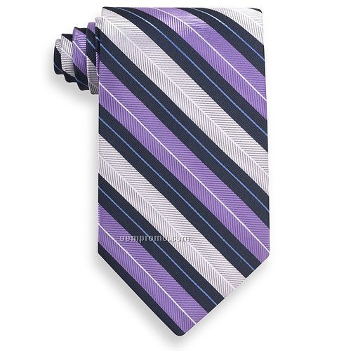 Mansfield Purple And Blue Stripe Tie