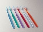 Adult Diamond Clear Toothbrush W/Raised Power Point Tip