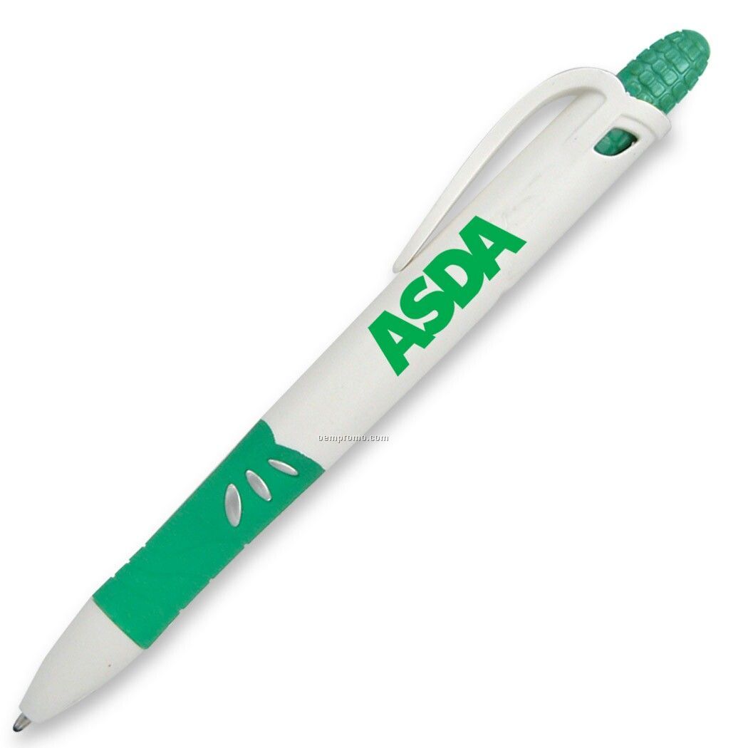 Green Corn Plastic Pen W/Husk
