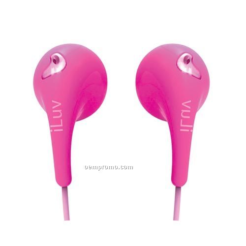 Iluv - Headphones / Earphones Bubble Gum II Earphones-pink