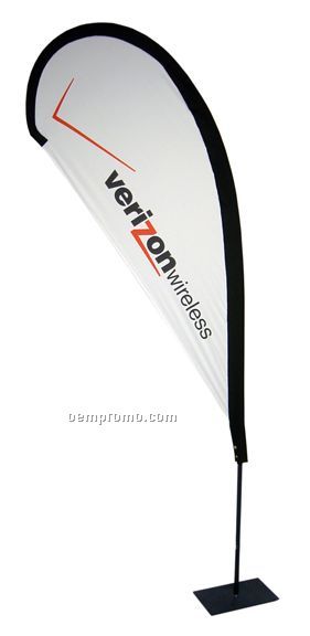 4' Double Sided Teardrop Banner System (Spot Color)