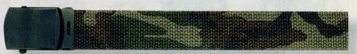 Camouflage/ Olive Green Drab Reversible Military Web Belt (64")