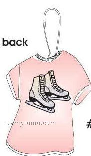 Ice Skates T-shirt Zipper Pull