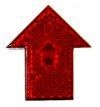 Red Arrow Light Up Reflector W/ Red LED (2