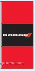 Single Face Dealer Interceptor Drape Flag - Dodge
